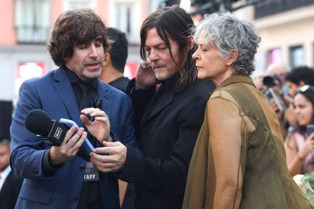 Norman Reedus und Melissa McBride bei der Weltpremiere der 3. Staffel der AMC Serie The Walking Dead: Daryl Dixon im Cine Callao. Madrid, 04.09.2025