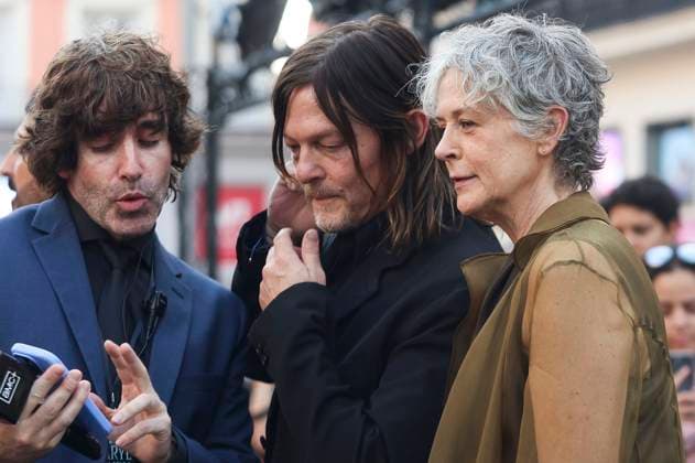 Norman Reedus und Melissa McBride bei der Weltpremiere der 3. Staffel der AMC Serie The Walking Dead: Daryl Dixon im Cine Callao. Madrid, 04.09.2025