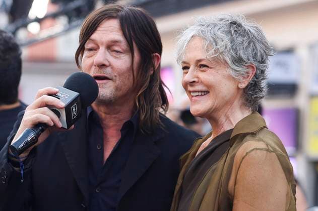 Norman Reedus und Melissa McBride bei der Weltpremiere der 3. Staffel der AMC Serie The Walking Dead: Daryl Dixon im Cine Callao. Madrid, 04.09.2025