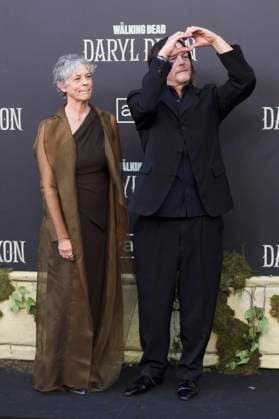 Melissa McBride und Norman Reedus bei der Weltpremiere der 3. Staffel der AMC Serie The Walking Dead: Daryl Dixon im Cine Callao. Madrid, 04.09.2025