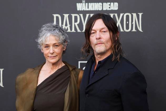 Melissa McBride und Norman Reedus bei der Weltpremiere der 3. Staffel der AMC Serie The Walking Dead: Daryl Dixon im Cine Callao. Madrid, 04.09.2025