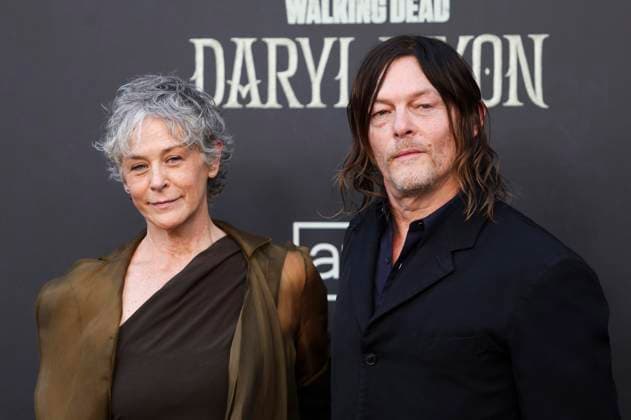 Melissa McBride und Norman Reedus bei der Weltpremiere der 3. Staffel der AMC Serie The Walking Dead: Daryl Dixon im Cine Callao. Madrid, 04.09.2025