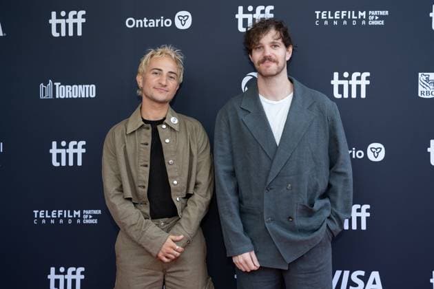 September 4, 2025, Toronto, Ontario, Canada: (L-R) Luca Intili and Harris Mayersohn attend the red carpet for the Maddie s Secret premiere during the 2025 Toronto International Film Festival at Roy Thomson Hall. on September 4, 2025 in Toronto, Canada. Toronto Canada - ZUMAe321 20250904_zea_e321_186 Copyright: xLeonardoxRamirezx