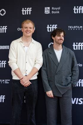 September 4, 2025, Toronto, Ontario, Canada: (L-R) Danny Scharar and Harris Mayersohn attend the red carpet for the Maddie s Secret premiere during the 2025 Toronto International Film Festival at Roy Thomson Hall. on September 4, 2025 in Toronto, Canada. Toronto Canada - ZUMAe321 20250904_zea_e321_203 Copyright: xLeonardoxRamirezx