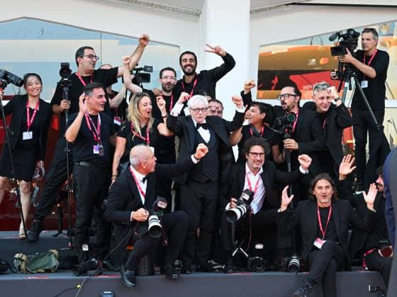 : Venice, 82nd Venice International Film Festival 2025 - Evening 10. Red Carpet for the film Nino. 18 Days. Pictured is Nino D Angelo among the photographers.  - ZUMAp169 20250905_zea_p169_658 Copyright: xManuelexMangiarottix