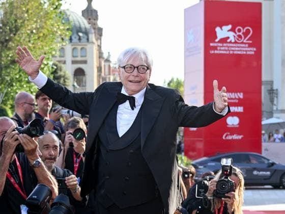 Venice, ITALY: Venice, 82nd Venice International Film Festival 2025 - Evening 10. Red Carpet for the film Nino. 18 Days. - Pictured: Nino D Angelo among the photographers. Venice ITALY  - ZUMAp169 20250905_zea_p169_699 Copyright: xSimonexComix