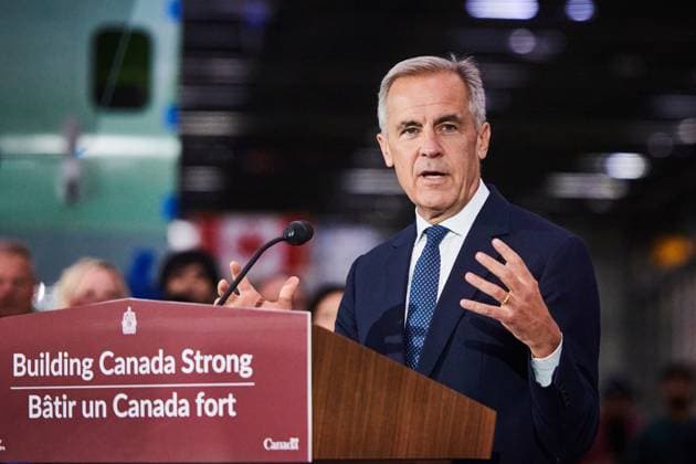 September 5, 2025, Mississauga, On, Canada: Prime Minister Mark Carney speaks at a press conference in Mississauga, Ont., on Friday, Sept. 5, 2025. Mississauga Canada  - ZUMAc35_ 20250905_zaf_c35_015 Copyright: xSammyxKoganx
