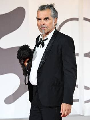 Venice, 82nd Venice International Film Festival 2025 - Evening 10. Red Carpet of the film Piero Pelù. Rumore Dentro . In the photo Piero Pelù with his dog  Copyright: xManuelexMangiarottix xipa-agency.netx xPoolxPhotoxEventsx06x IPA_Agency_IPA64231264