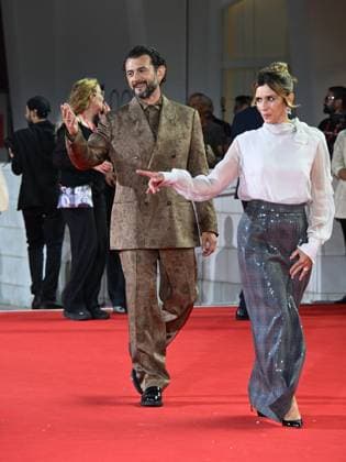 : Venice, 82nd Venice International Film Festival 2025 - Evening 10. Red Carpet of the film Silent Friend . Pictured: Teresa Saponangelo  - ZUMAp169 20250905_zea_p169_1163 Copyright: xManuelexMangiarottix
