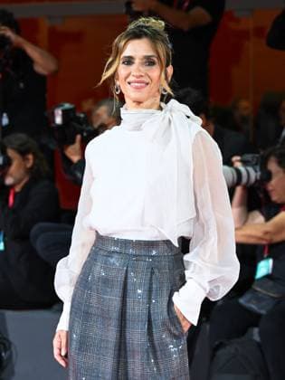 : Venice, 82nd Venice International Film Festival 2025 - Evening 10. Red Carpet of the film Silent Friend . Pictured: Teresa Saponangelo  - ZUMAp169 20250905_zea_p169_1172 Copyright: xManuelexMangiarottix