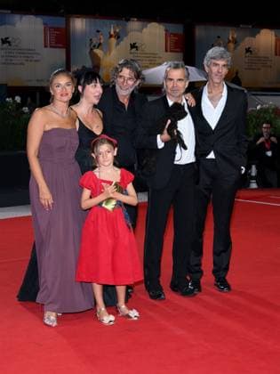 Venice, 82nd Venice International Film Festival 2025 - Evening 10 - Red Carpet for Piero Pelù s film Rumore Dentro (Pictured: Valentina Parigi, Franco Di Sarro, Piero Pelù, Francesco Fei, Pietro Fuccio)  Copyright: xAlbertoxTerenghi PoolxPhotoxEventsx06x xipa-agency.netx xPoolxPhotoxEventsx06x IPA_Agency_IPA64236815