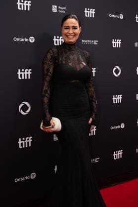 September 5, 2025, Toronto, Ontario, Canada: Yasmine Al Massri attends the red carpet for the Palestine 36 premiere during the 2025 Toronto International Film Festival at Roy Thomson Hall. on September 5, 2025 in Toronto, Canada. Toronto Canada - ZUMAe321 20250905_zea_e321_080 Copyright: xLeonardoxRamirezx