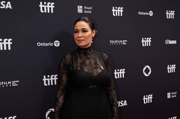September 5, 2025, Toronto, Ontario, Canada: Yasmine Al Massri attends the red carpet for the Palestine 36 premiere during the 2025 Toronto International Film Festival at Roy Thomson Hall. on September 5, 2025 in Toronto, Canada. Toronto Canada - ZUMAe321 20250905_zea_e321_082 Copyright: xLeonardoxRamirezx