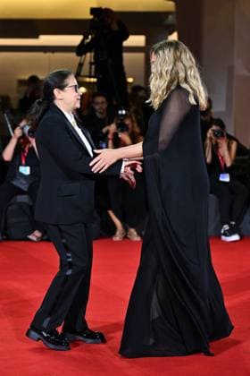 Venice Silent Friend Premiere AM Ildiko Enyedi and Lea Seydoux attending the Silent Friend Premiere as part of the 82nd Venice International Film Festival at the Lido in Venice, Italy on September 05, 2025. Photo by Aurore Marechal ABACAPRESS.COM Venice Italy  Copyright: xMarechalxAurore ABACAx