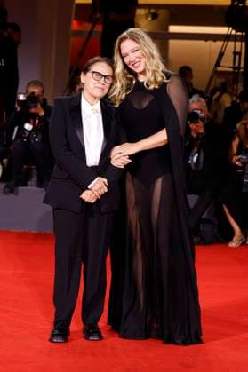 Ildiko Enyedi und Lea Seydoux bei der Premiere des Kinofilms Silent Friend Stille Freundin auf der Biennale di Venezia 2025 82. Internationale Filmfestspiele von Venedig im Palazzo del Cinema. Venedig, 05.09.2025