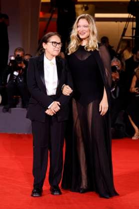 Ildiko Enyedi und Lea Seydoux bei der Premiere des Kinofilms Silent Friend Stille Freundin auf der Biennale di Venezia 2025 82. Internationale Filmfestspiele von Venedig im Palazzo del Cinema. Venedig, 05.09.2025