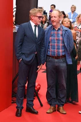 TORONTO, CA - SEPTEMBER 05: Rhys Darby and Matt Walsh at the Little Lorraine Red Carpet during the 2025 Toronto International Film Festival at Roy Thomson Hall on September 05, 2025 in Toronto, Canada. Copyright: xMediaPunchx