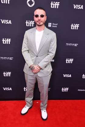TORONTO, CA - SEPTEMBER 05: J Balvin at the Little Lorraine Red Carpet during the 2025 Toronto International Film Festival at Roy Thomson Hall on September 05, 2025 in Toronto, Canada. Copyright: xMediaPunchx