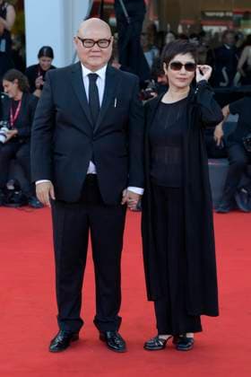 The sun rises on us all red carpet in Venice Lido - 05 Sep 2025 Ma Shuang and Cai Shangjun attend The sun rises on us all red carpet during the 82nd Venice Film Festival at Palazzo del Cinema. Venice Lido Italy Copyright: xMarioxCartellix xSOPAxImagesx _DSC7233