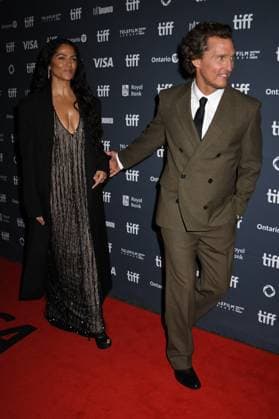 TORONTO, CA - SEPTEMBER 05: Camila Alves McConaughey and Matthew McConaughey at the premiere of The Lost Bus during the 2025 Toronto International Film Festival at Princess of Wales Theatre on September 05, 2025 in Toronto, Canada. Copyright: xMediaPunchx