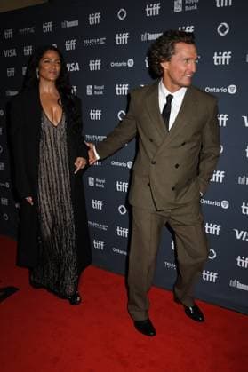 TORONTO, CA - SEPTEMBER 05: Camila Alves McConaughey and Matthew McConaughey at the premiere of The Lost Bus during the 2025 Toronto International Film Festival at Princess of Wales Theatre on September 05, 2025 in Toronto, Canada. Copyright: xMediaPunchx