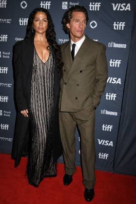 TORONTO, CA - SEPTEMBER 05: Camila Alves McConaughey and Matthew McConaughey at the premiere of The Lost Bus during the 2025 Toronto International Film Festival at Princess of Wales Theatre on September 05, 2025 in Toronto, Canada. Copyright: xMediaPunchx