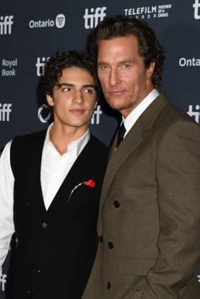TORONTO, CA - SEPTEMBER 05: Levi Alves McConaughey and Matthew McConaughey at the premiere of The Lost Bus during the 2025 Toronto International Film Festival at Princess of Wales Theatre on September 05, 2025 in Toronto, Canada. Copyright: xMediaPunchx