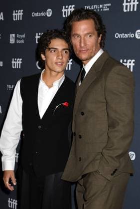 TORONTO, CA - SEPTEMBER 05: Levi Alves McConaughey and Matthew McConaughey at the premiere of The Lost Bus during the 2025 Toronto International Film Festival at Princess of Wales Theatre on September 05, 2025 in Toronto, Canada. Copyright: xMediaPunchx