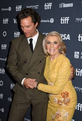TORONTO, CA - SEPTEMBER 05: Matthew McConaughey and Mary Kathlene McCabe at the premiere of The Lost Bus during the 2025 Toronto International Film Festival at Princess of Wales Theatre on September 05, 2025 in Toronto, Canada. Copyright: xMediaPunchx