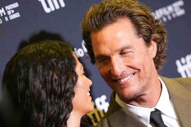 2025 Toronto International Film Festival - The Lost Bus TORONTO, CANADA - SEPTEMBER 5 : Camila Alves McConaughey (L) and Matthew McConaughey (R) attend the premiere of ‘The Lost Bus’ during the 2025 Toronto International Film Festival at Princess of Wales Theatre in Toronto, Ontario, Canada on September 5, 2025. Mert Alper Dervis Anadolu Ontario Canada. Editorial use only. Please get in touch for any other usage.  Copyright: x2025xAnadoluxMertxAlperxDervisx