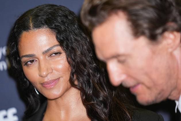 2025 Toronto International Film Festival - The Lost Bus TORONTO, CANADA - SEPTEMBER 5 : Camila Alves McConaughey (L) and Matthew McConaughey (R) attend the premiere of ‘The Lost Bus’ during the 2025 Toronto International Film Festival at Princess of Wales Theatre in Toronto, Ontario, Canada on September 5, 2025. Mert Alper Dervis Anadolu Ontario Canada. Editorial use only. Please get in touch for any other usage.  Copyright: x2025xAnadoluxMertxAlperxDervisx