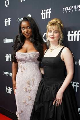 September 5, 2025, Toronto, Ontario, Canada: (L-R) Mallori Johnson and Angourie Rice attend the red carpet for the Ã¢â‚¬ËœSteal AwayÃ¢â‚¬â ¢ premiere during the 2025 Toronto International Film Festival at Royal Alexandra Theatre. on September 5, 2025 in Toronto, Canada. Toronto Canada - ZUMAe321 20250905_zea_e321_309 Copyright: xLeonardoxRamirezx