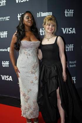 September 5, 2025, Toronto, Ontario, Canada: (L-R) Mallori Johnson and Angourie Rice attend the red carpet for the Ã¢â‚¬ËœSteal AwayÃ¢â‚¬â ¢ premiere during the 2025 Toronto International Film Festival at Royal Alexandra Theatre. on September 5, 2025 in Toronto, Canada. Toronto Canada - ZUMAe321 20250905_zea_e321_334 Copyright: xLeonardoxRamirezx