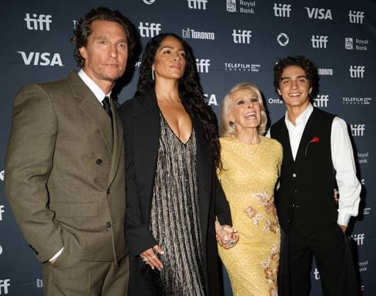 50th Toronto International Film Festival Red carpet of the film The lost bus Matthew McConaughey, Camilla Alves, Kay McConaughey and Levi McConaughey 448376 2025 09 05 Toronto Canada  Copyright: xIsabellexVautierx xStarfacex STAR_448376_001