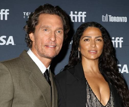 50th Toronto International Film Festival Red carpet of the film The lost bus Matthew McConaughey with his wife Camilla Alves 448376 2025 09 05 Toronto Canada  Copyright: xIsabellexVautierx xStarfacex STAR_448376_075