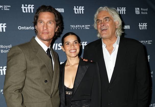 50th Toronto International Film Festival Red carpet of the film The lost bus Matthew McConaughey, America Ferrera and Paul Greengrass 448376 2025 09 05 Toronto Canada  Copyright: xIsabellexVautierx xStarfacex STAR_448376_089