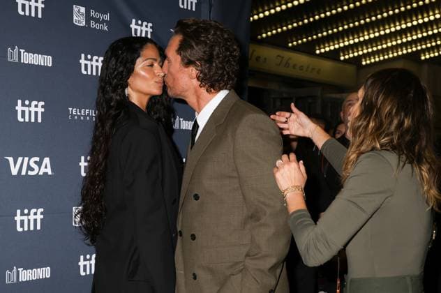 50th Toronto International Film Festival Red carpet of the film The lost bus Matthew McConaughey with his wife Camilla Alves 448376 2025 09 05 Toronto Canada  Copyright: xIsabellexVautierx xStarfacex STAR_448376_100