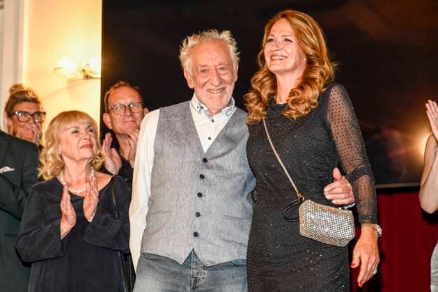 abb Dieter Hallervorden und Frau Christiane Zander nach der der Theater Premiere von Der eingebildet Kranke am 90.Geburtstag von Dieter Hallervorden im Schlosspark Theater 05.09.2025 in Berlin Berlin Deutschland