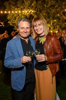 abb Wolfgang Bahro und Barbara Bahro Schauspieler nach der der Theater Premiere von Der eingebildet Kranke am 90.Geburtstag von Dieter Hallervorden im Schlosspark Theater 05.09.2025 in Berlin Berlin Deutschland