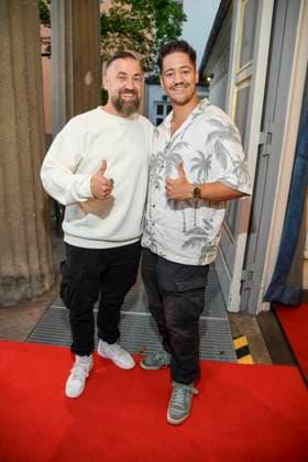abb Buerger Lars Dietrich und mit seinem Sohn Sean zu Gast bei der Theater Premiere von Der eingebildet Kranke am 90.Geburtstag von Dieter Hallervorden im Schlosspark Theater 05.09.2025 in Berlin Berlin Deutschland