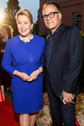 abb Franziska Giffey und Karsten Speck zu Gast bei der Theater Premiere von Der eingebildet Kranke am 90.Geburtstag von Dieter Hallervorden im Schlosspark Theater 05.09.2025 in Berlin Berlin Deutschland