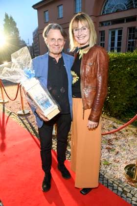 abb Wolfgang Bahro und Barbara Bahro Schauspieler Ehepaar zu Gast bei der Theater Premiere von Der eingebildet Kranke am 90.Geburtstag von Dieter Hallervorden im Schlosspark Theater 05.09.2025 in Berlin Berlin Deutschland