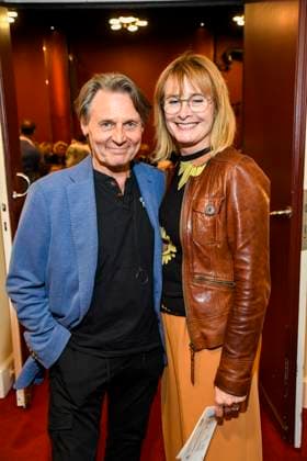 abb Wolfgang Bahro und Barbara Bahro Schauspieler Ehepaar zu Gast bei der Theater Premiere von Der eingebildet Kranke am 90.Geburtstag von Dieter Hallervorden im Schlosspark Theater 05.09.2025 in Berlin Berlin Deutschland