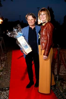 Wolfgang und Barbara Bahro bei der Pemiere Der eingebilkdet Kranke und dem 90. Geburtstag von Dieter Hallervorden im Schloßparktheater in Berlinam 5.9.2025