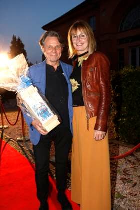 Wolfgang und Barbara Bahro bei der Pemiere Der eingebilkdet Kranke und dem 90. Geburtstag von Dieter Hallervorden im Schloßparktheater in Berlinam 5.9.2025