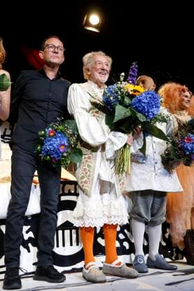 bei der Pemiere Der eingebilkdet Kranke und dem 90. Geburtstag von Dieter Hallervorden im Schloßparktheater in Berlinam 5.9.2025