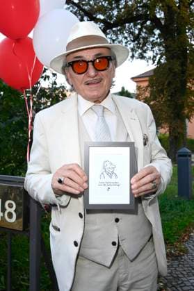 Lo Graf von Blickensdorf bei der Premiere des Theaterstücks Der eingebildet Kranke und 90. Geburtstag von Dieter Hallervorden im Schlosspark Theater. Berlin, 05.09.2025