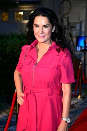 Mariella Ahrens bei der Premiere des Theaterstücks Der eingebildet Kranke und 90. Geburtstag von Dieter Hallervorden im Schlosspark Theater. Berlin, 05.09.2025