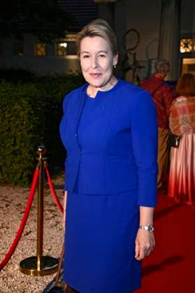 Franziska Giffey bei der Premiere des Theaterstücks Der eingebildet Kranke und 90. Geburtstag von Dieter Hallervorden im Schlosspark Theater. Berlin, 05.09.2025