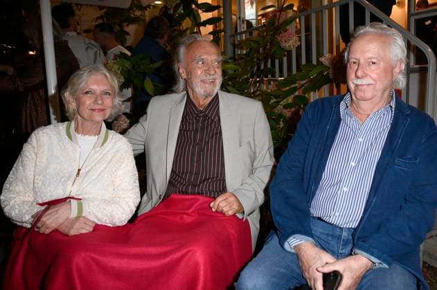 Rita Feldmeier, Achim Wolff und Klaus Krahn bei der Premiere des Theaterstücks Der eingebildet Kranke und 90. Geburtstag von Dieter Hallervorden im Schlosspark Theater. Berlin, 05.09.2025